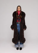 Coat Suede Mongolia shearling