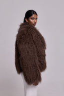 Mongolia shearling Coat Coffe