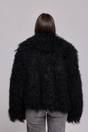 Mongolia shearling Coat black