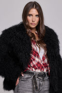 Mongolia shearling Coat black