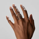BI-COLOR FIVE-BAND RING 18