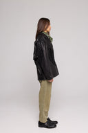 FRINGE JACKET in GENUINE BLACK Leather