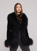 Mongolia Suede Jacket BLACK
