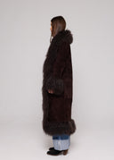 Coat Suede Mongolia shearling