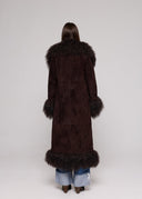 Coat Suede Mongolia shearling