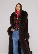 Coat Suede Mongolia shearling
