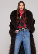 Coat Suede Mongolia shearling