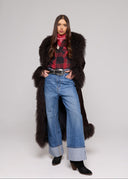 Coat Suede Mongolia shearling