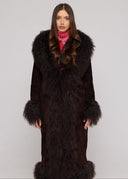 Coat Suede Mongolia shearling