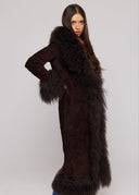 Coat Suede Mongolia shearling